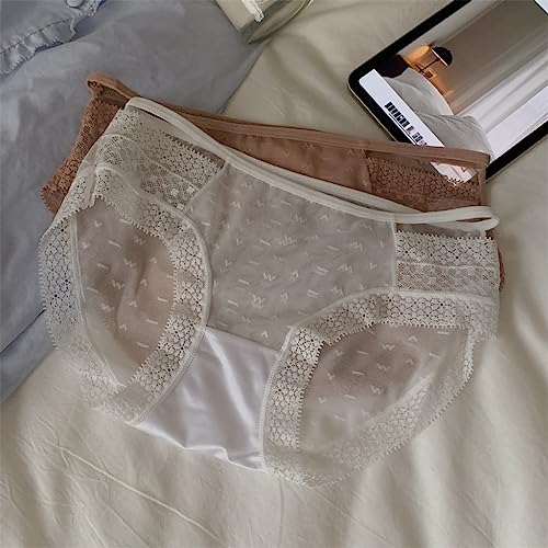 Lace Panties Female Sense Hollow Mesh Girls Low Waist Cotton Crotch Female Underwear4