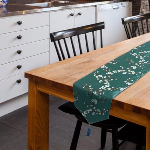 Chemin de table vert en polyester NOLITOY pour fêtes - 6