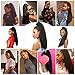 Natural Long Kinky Srtaight Drawstring Ponytail Extension for Black Women, Yaki Curly Hair 24 Inch Clip in Ponytail Extension (1B#)