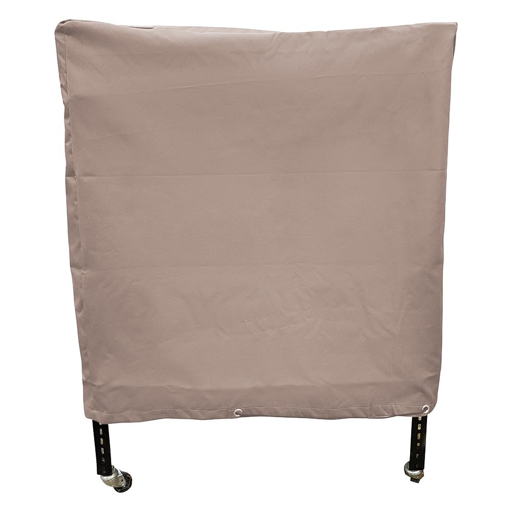 Housse de protection pour chariot plancha beige L 120 x l 60 x h 90 cm pour abri extérieur