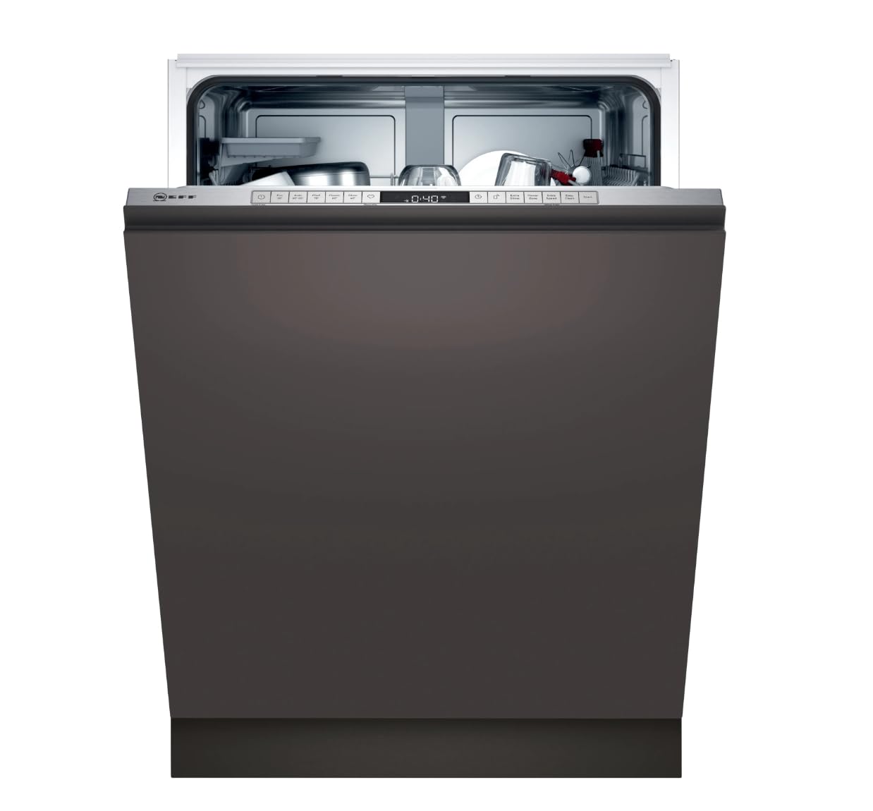 NEFF S255YAX01E, N 50, Vollintegriert, B: 60 cm, 13 Maßgedecke, Geräusch: 43 dB, 9.5 Liter Wasserverbrauch, 6 Programme, HomeConnect, Flex 2 Korbsystem, VarioSpeedPlus, Zeolith Trocknung