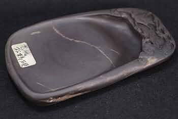 Amazon.co.jp: 端渓水巌 老坑 松鶴硯 魚脳凍 天青色 氷紋 端渓硯 書道