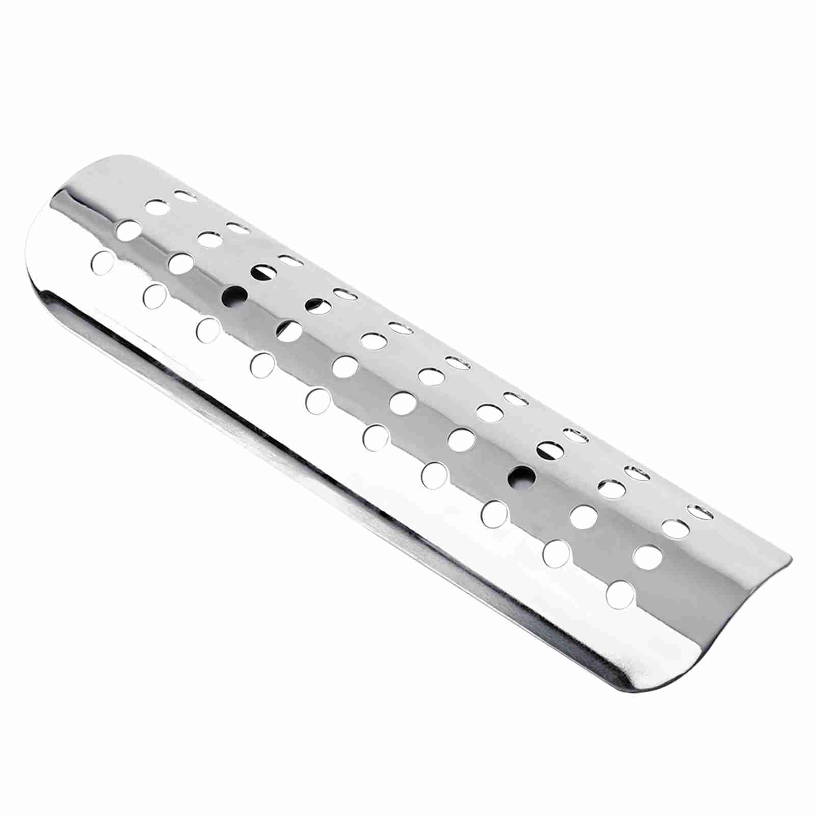 Yctze Cubierta del Tubo de Escape de la Motocicleta, Silenciador de Calor, Estilo de Agujero Recto, Protección contra Quemaduras de Acero con 2 Abrazaderas para Motocicletas (SILVER)
