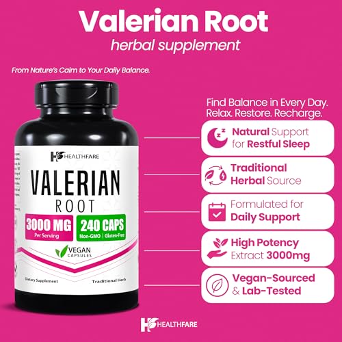 Healthfare High Potency Valerian Root Capsules