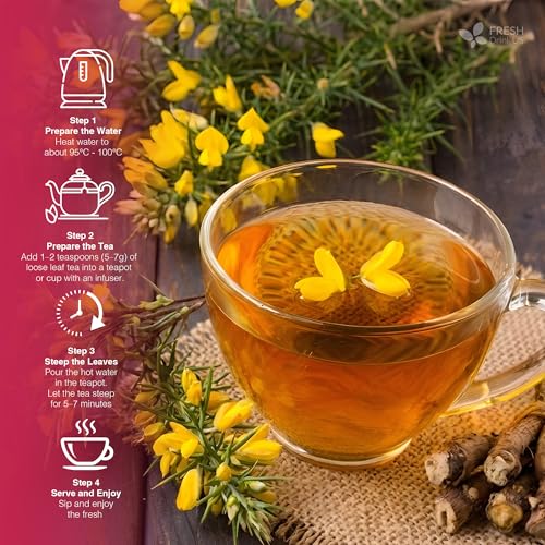 Image of FreshDrinkUS, MenopauseSlim 40 Tea Bags - Herbal Blend with Rooibos, Dandelion Root, Matcha, Licorice, Cardamom & Black Cohosh - Smooth, Earthy Flavor - Premium Quality, Naturally Caffeine-Free Tea