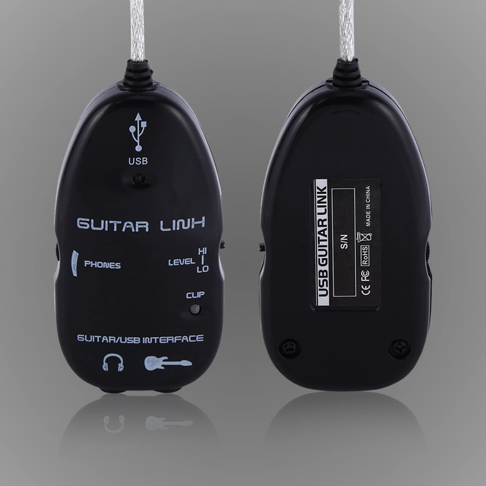 Câble Rocksmith, Interface Guitare vers Pc Câble de Liaison USB Professionnel pour Guitare, Installation Facile Plug and Play Pc Guitar Hero avec Votre Ordinateur et Convient à