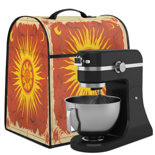Coffee Maker Cover Bohemia Sun Kitchen Appliance Covers Small Appliance Covers Blender Cover Juicer Cover Dust Covers for Kitchen Appliances with Top Handle and Pockets,Washable,C279