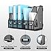 SUPEASY Desk Organizers Metal Desk Magazine File Holder with 16''x12''x12'' 5 Vertical Compartments Rack File Organizer for Office Desktop, Home Workspace, Black Plus