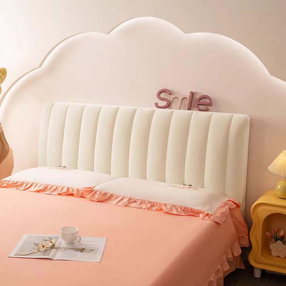 Copritestata Del Letto Matrimoniale Imbottito Velluto Premium,Copri Testata Letto Matrimoniale/Singolo Elastica Universale Copertura Per Testiera Per Letto,Copertura Protettiva Lavabile ( Color : Gray - 7
