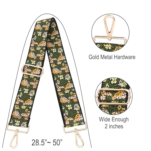 Image of Purse Strap Replacement Wide Adjustable Crossbody Shoulder Strap Guitar Straps for Handbags