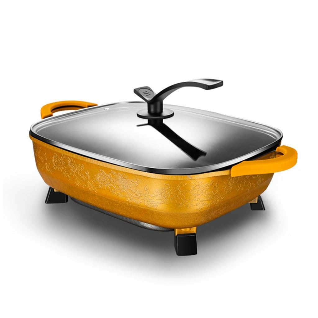 ZJFDP Multi-functional Electric Heating Pot Cooking Wok Wheat Rice Stone Baking Does Not Stick