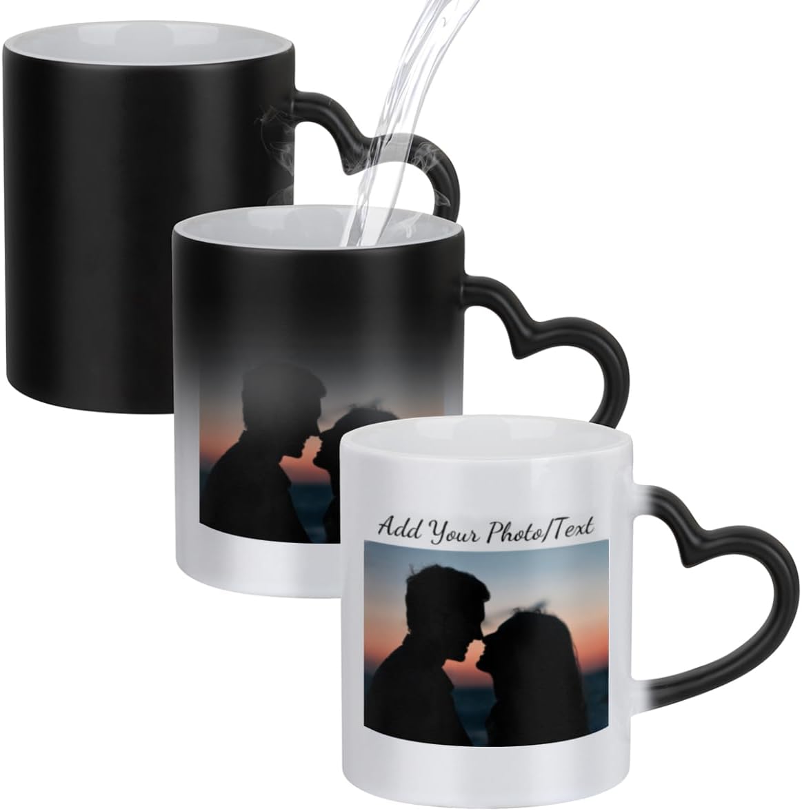 Amazon.com: Personalized Magic Mug with Photo & Text, 11oz - Custom ...
