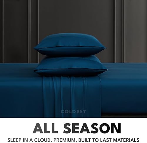 Miniatura 3 de La viscosa 100% orgánica más fría derivada de sábanas de bambú, ultra suave y refrescante, bolsillo profundo, doble costura, ideal para personas que