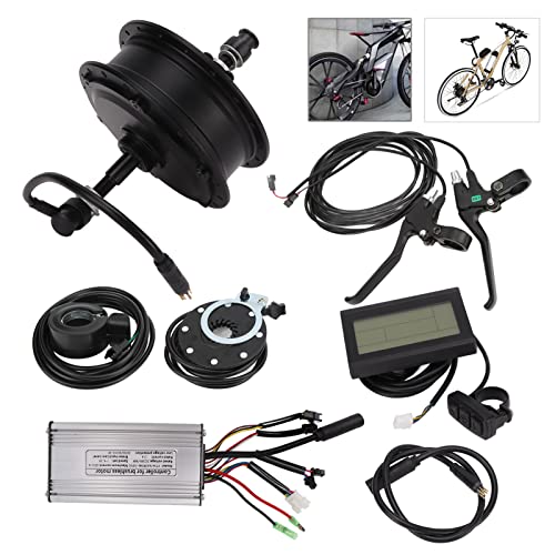 Alomejor Kit de conversão de roda traseira de 48V 500W com visor LCD3, kit de conversão de roda tras
