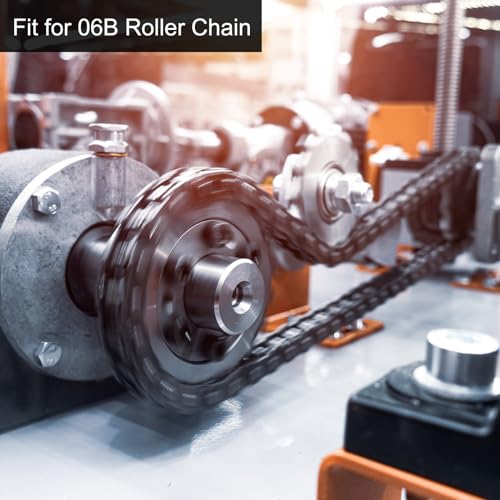 sourcing map 06B Rollenkettenrad 17T Teilung 3/8 25mm Bohrung A3 Kohlenstoffstahl