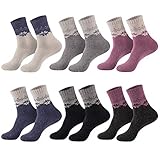6 Paar Wintersocken mit Angora für Damen und Teens in 35-38 oder 39-42.
