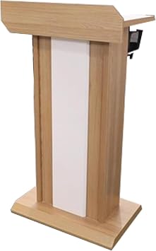 Lectern Podium Stand, Multifunctional Podium Stand Waterproof Standing Lectern with Shelf Floor Standing Lectern Stands Sophisticated Neat Podium Table