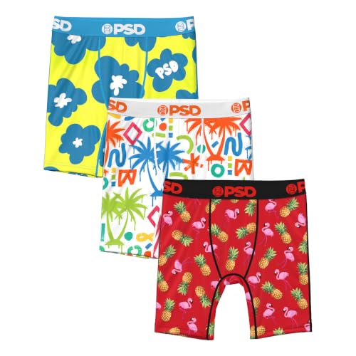 Image of PSD Youth Boys Underwear Tropical Graphic Boxer Briefs, Packs & Singles