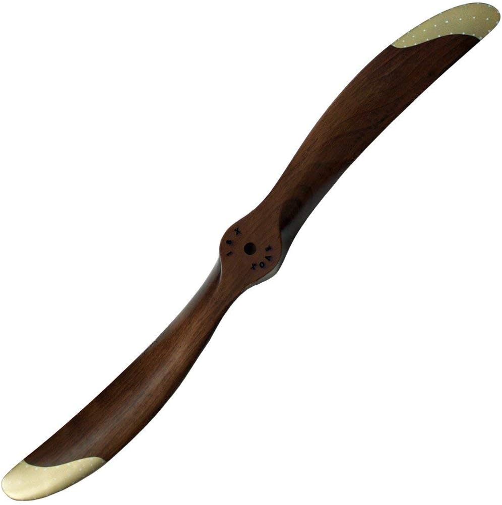 XOAR PJWWI Scimitar 22x10 Dark RC Warbird Airplane Propeller. 22 Inch 2 Blade WWI Scale Wood Prop for Classic Gas RC Warbirds Planes