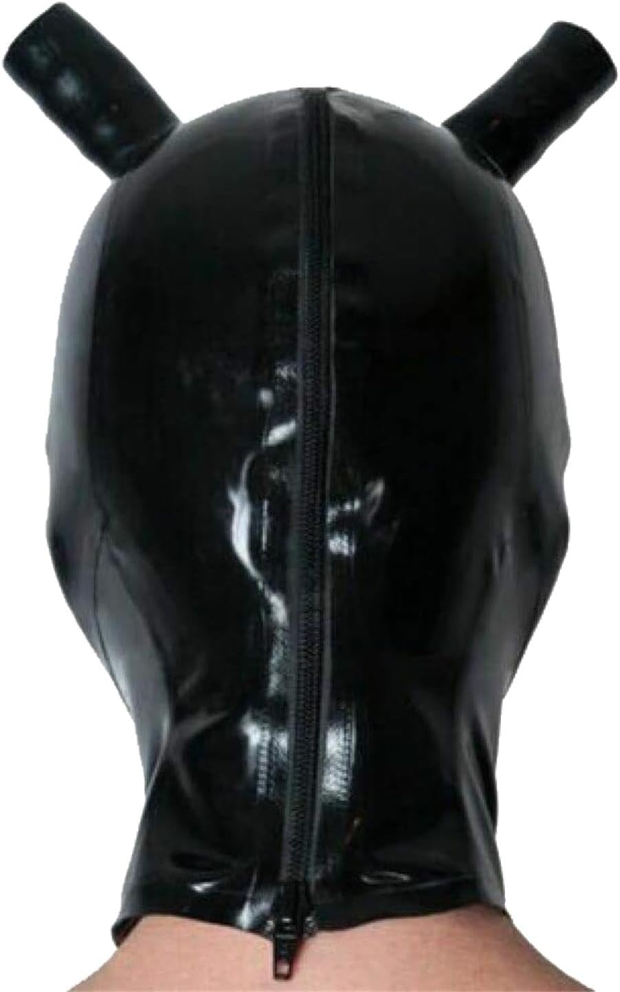 Latex Head Cover Latex Face Hood Rubber HeadMask Latex Party Decorate Mask for Cosplay Club Wear (M)