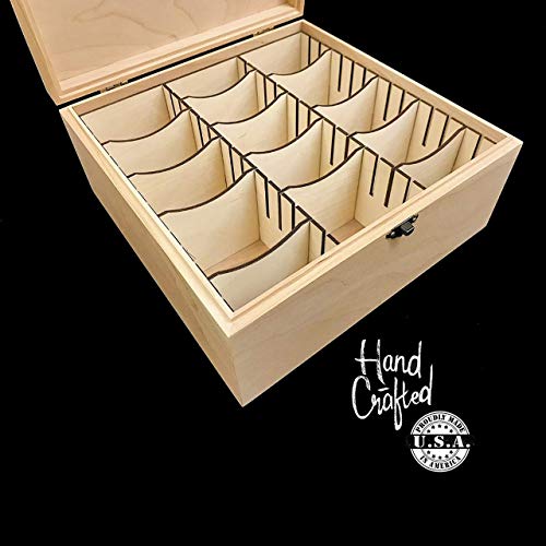 Unfinished Wooden Deck Box With Hinges And Latch 10 1/4 X 10 1/4 X 4 3/4 Custom And Personalized Engraving Available #TOP2