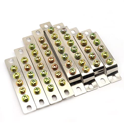 Barra de distribución de latón 2,5x25mm y placa de autobús para borne de tierra 4