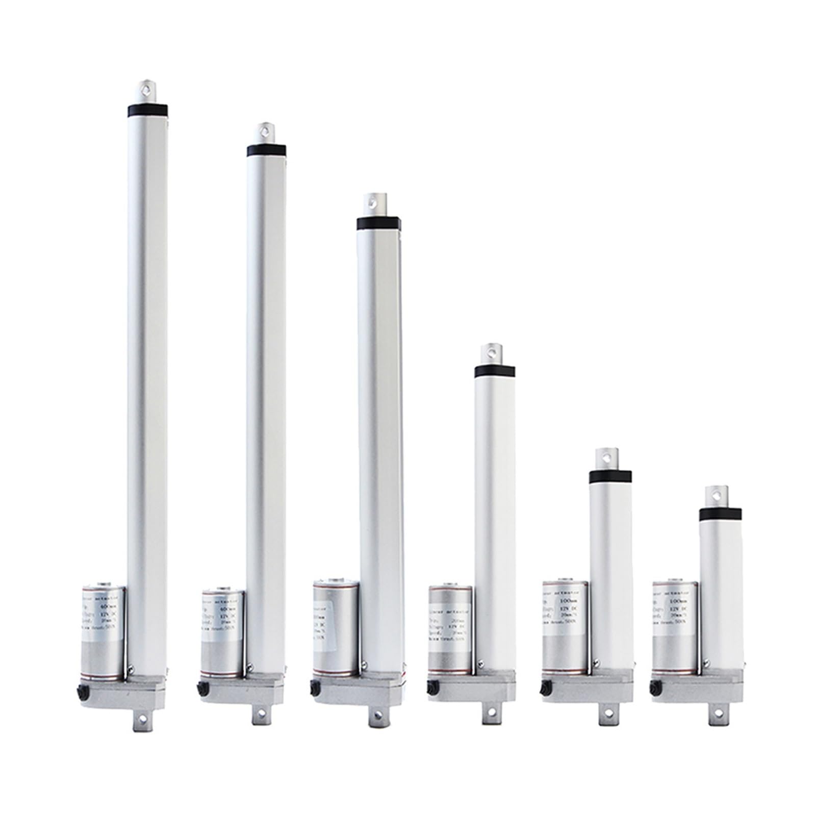 Actionneur linéaire électrique 12V 20 pouces IP54 1100N blanc