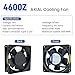 for ebm-papst 4600Z Cooling Fan, 115V 50-60Hz Industrial Fan 160/140mA 13/12W, 106 CFM, 2-Pin Connector 3100 RPM 120X120X38mm