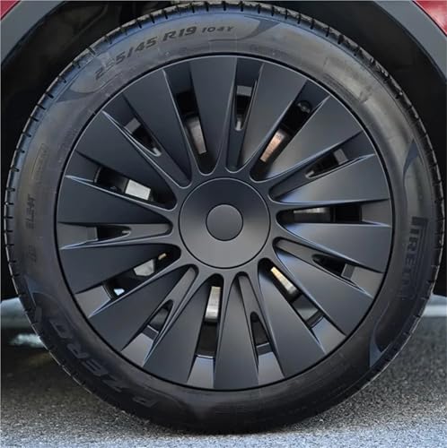 Enjoliveurs roue 19 pouces compatibles avec Tesla Model Y 2023 noir mat - 2