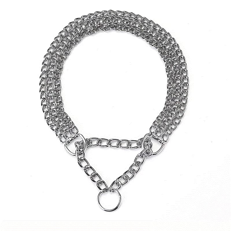 Woofy Pet Fancy Choke Chain Collar, Dog Choke Chain Martingale Collar - 24 Inch for Large Dog Neckless (Silver Color, 3 Layer Choke Chain) (B0B4F3S6Y5) Amazon Price History, Amazon Price Tracker