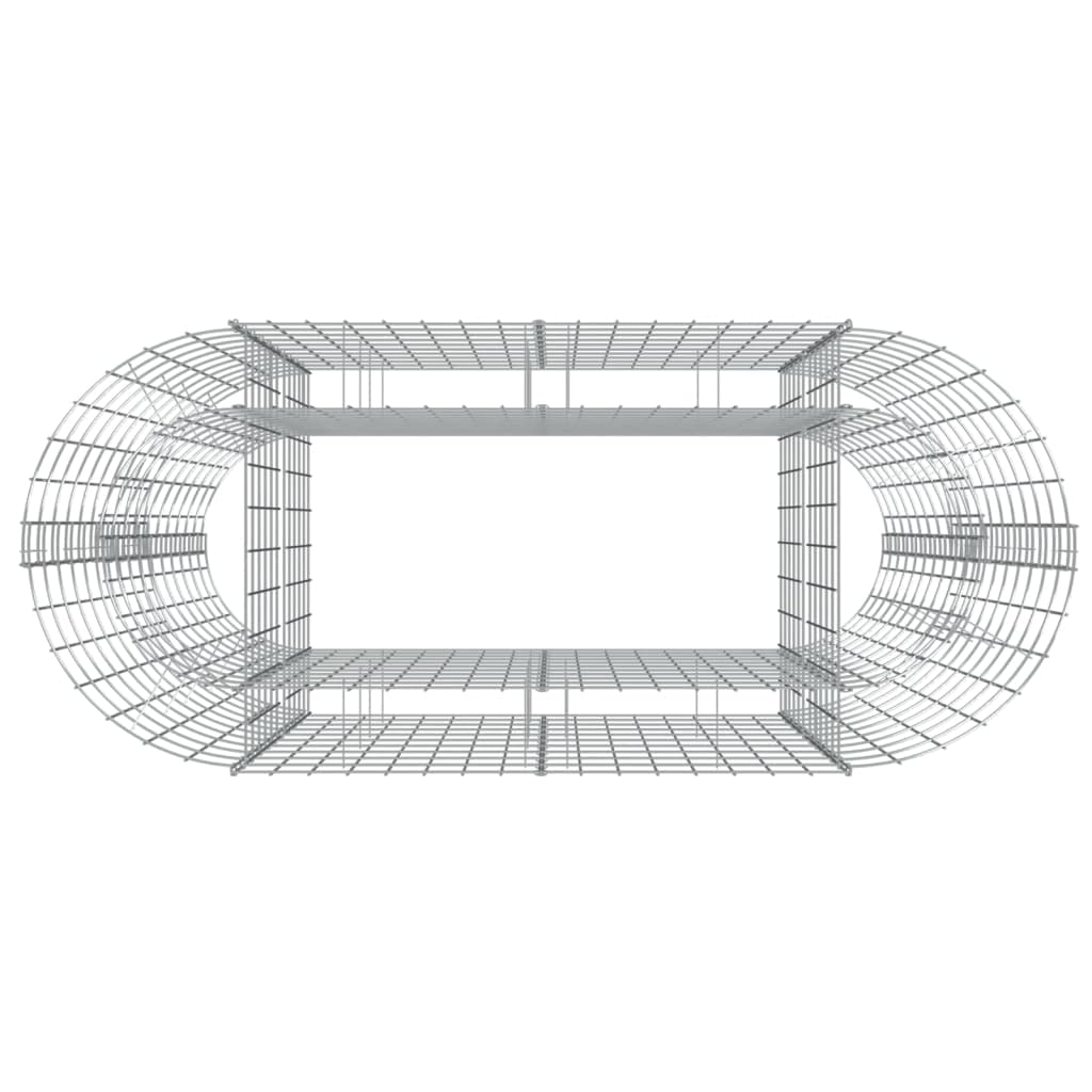 Myheimly Gabionen-Hochbeet Verzinktes Eisen 120x50x100 cm