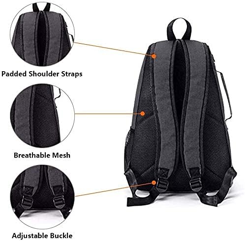 QCWN 2 Raquet Tennis Bag,Tennis Bags For Men Women,Tennis Backpack,Durable Tennis Bookbag,Tennis Pickleball Bag,Tennis Bag Waterproof,Raquet Carrier for Balls, Pickleball Paddles, Badminton Rackets