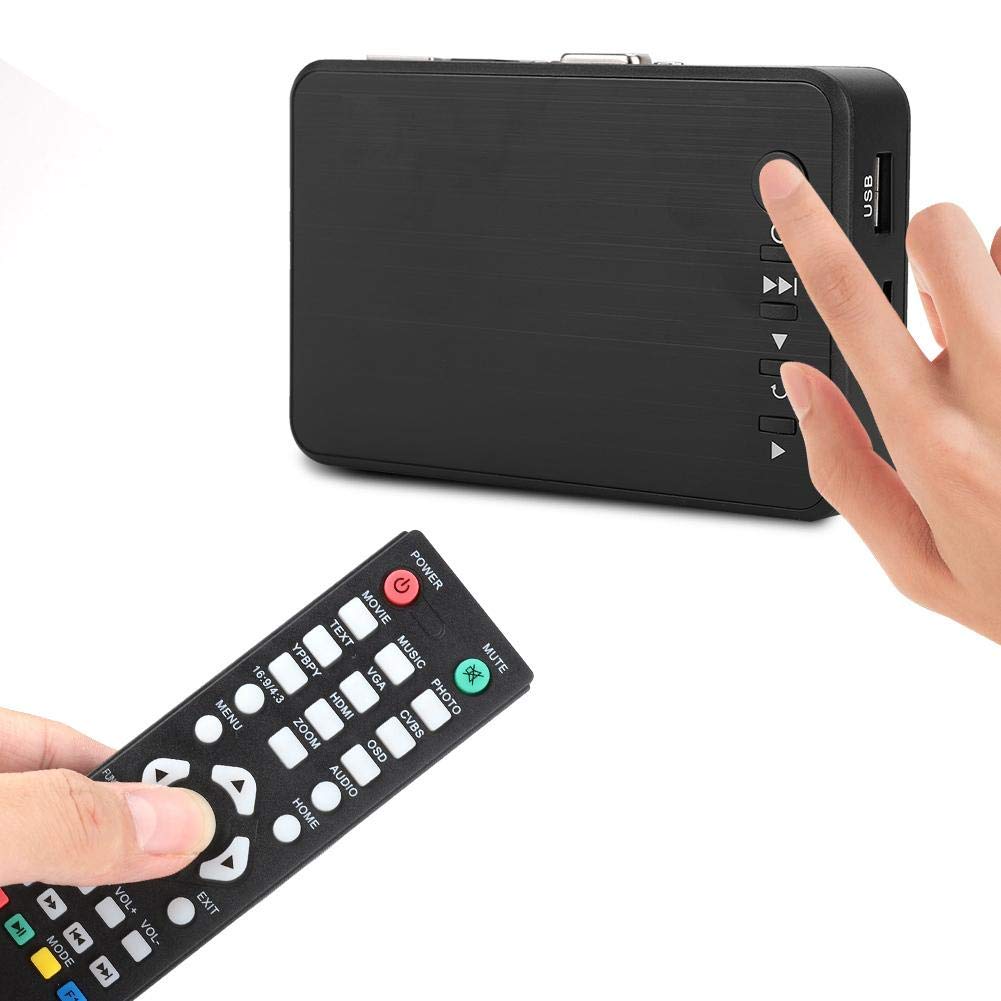 Festplatten-Player, tragbarer 4K HDMI USB3.0HDM Media Player, 1080P Full HD HDMI Digital Media Player, verwendet für Spiele, Streaming Media, Unterricht(Mich)
