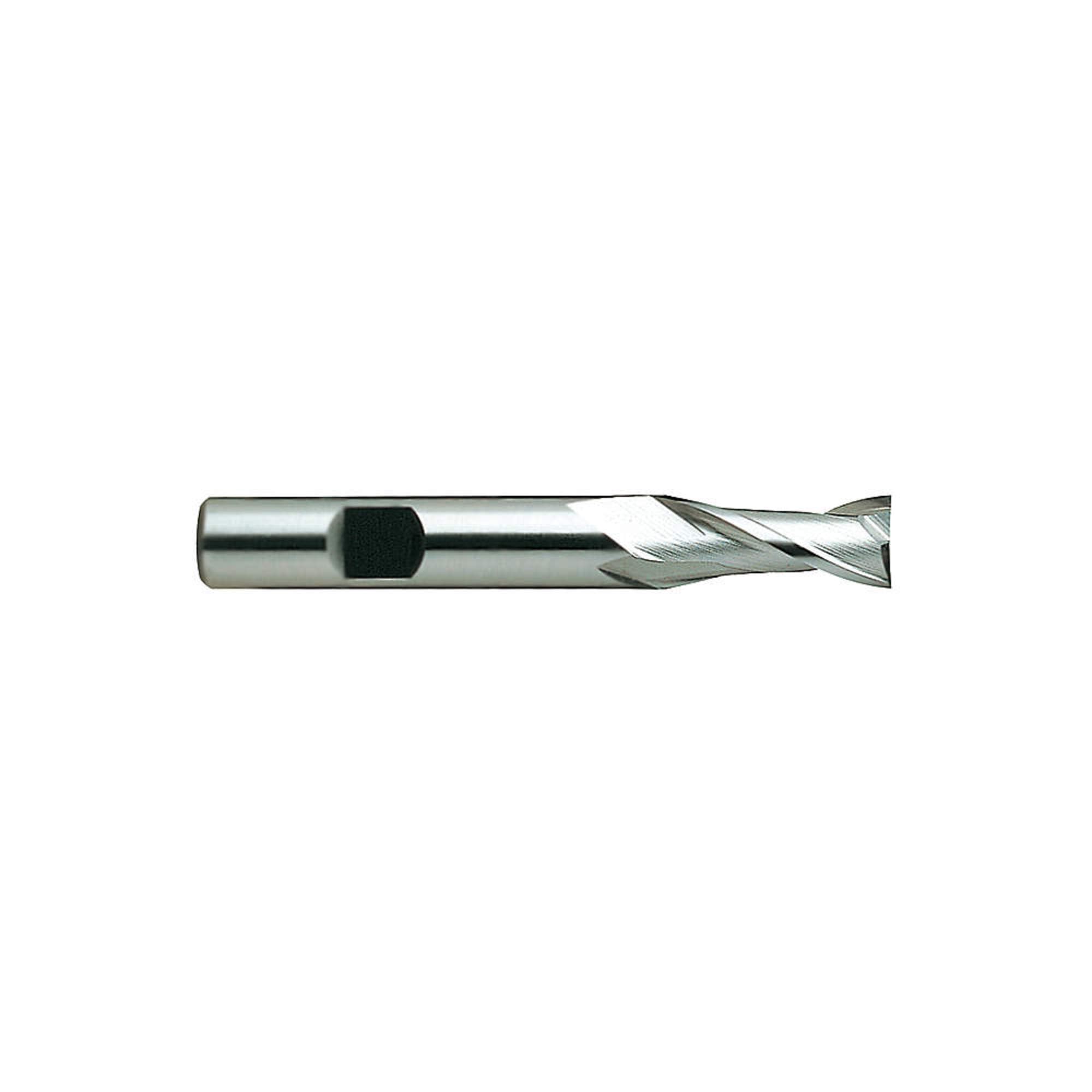 YG-1 02321 HSSCo8 End Mill, 2 Flute, Long Length, Uncoated Finish, 4" Length, 1/2"