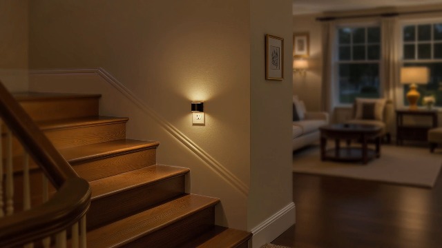 Image of JandCase Night Light, Automatic Night Lights Plug into Wall,2 Pack Dusk to Dawn Sensor Nightlight, 3000K Soft White Brightness Adjustable Nightlight for Kids Bedroom Hallway Kitchen Decor