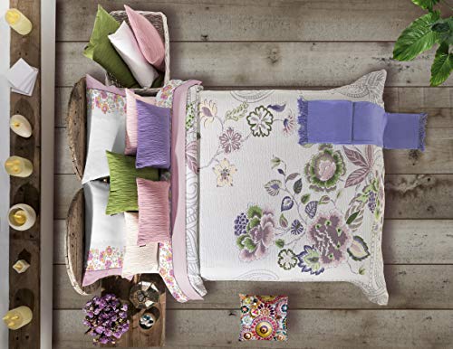 Manterol Colcha Cama 150 cm Rosa INDI-623