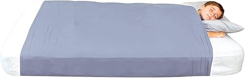 Miniatura 9 de Special Supplies Sábana sensorial de compresión para niños, alternativa a las mantas con peso, transpirable, elástica, fresca y cómoda, color gris