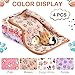 4 Pcs Waterproof Guinea Pig Blankets Washable Small Animal Fleece Bedding Absorbent Guinea Pig Cage Liners Reusable Pet Pee Pad Sleep Mat Pad Cover for Hamster Ferret (Paw Print,12 x 12 Inch)
