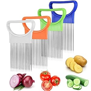 4-pack Uienhouder Snijmachine Chopper, Tomaat Groente Citroen Aardappelsnijder Snijmachine Geurverwijderaar, Ui Houder voor Snijden Snijden Keuken Gadgets