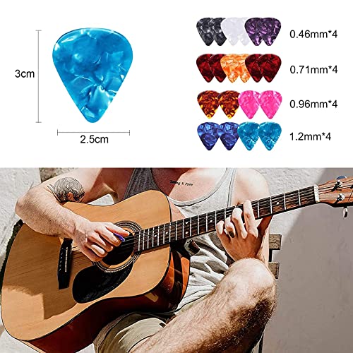Kafeiya Lot de 16 Médiators pour Guitare,Guitare en Celluloïd Pick Guitare,avec Boîte en Métal,0,46 /0,71/0,96 /1,2 mm… - Les Beatles, Paul McCartney, John Lennon, RIngo Starr, George Harrison Kafeiya Lot de 16 Médiators pour Guitare,Guitare en Celluloïd Pick Guitare,avec Boîte en Métal,0,46 /0,71/0,96 /1,2 mm… – Image 3