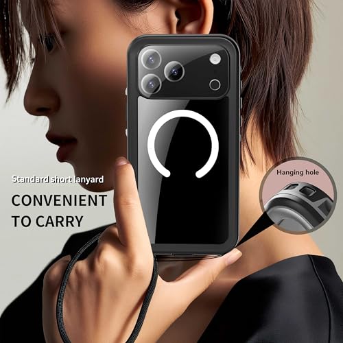 Coque étanche iPhone 17 Pro Max boîtier robuste noir premium - 6