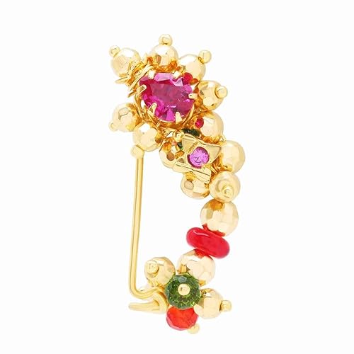 18KT (750) Yellow Gold Moti Nath For Women