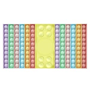 Pop it fidget speelgoed groot, jumbo regenboog schaakbord Push Bubble Zappels Sinness speelgoed voor ouder-kind tijd…