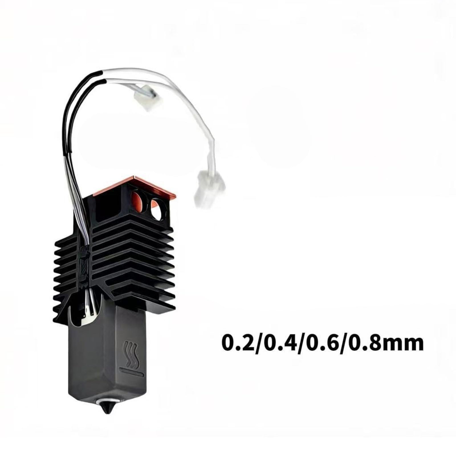 Ugello staccabile a caldo in acciaio temprato ugello per stampante 3D U1 Accessori 0.2/.4/.6/.8mm Accessori per stampanti