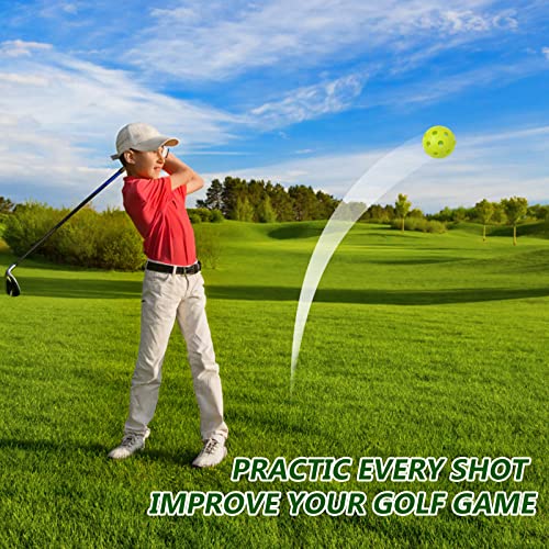 Avesfer Plastic Golf Practice Balls Soft [Anti-Crack] Limited Flight 42Mm Training Mini Balls Airflow Hollow For Swing Practice Driving Range Backyard At Home Use Indoor Green (20 Pcs) #TOP5