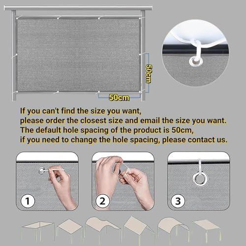 Voile d'ombrage imperméable en polyester pour terrasse et cour extérieure - 3
