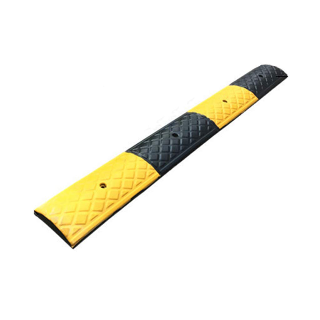 Outdoor Rubber Micro Speed Bump, Parking Lot Parking Space Dividing Line Outdoor Bicycle Buffer Zone Kerb Ramps (Color : A)