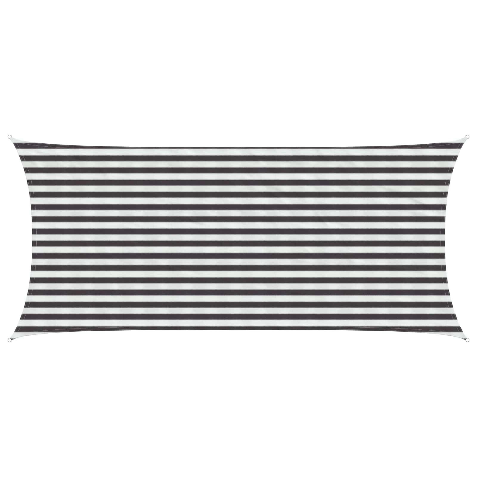 Voile d'ombre rectangulaire anti-UV 90% avec fixations inox de haute résistance