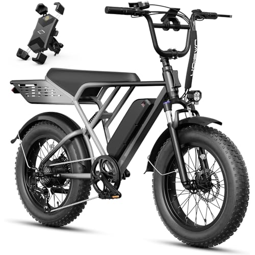 Jasion RetroVolt Electric Bike for Adults, 2000W Peak - 30MPH Electric Dirt Bike, 48V 13AH Battery,...