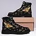 Onegam Customizable Women's Ankle Combat Boot with Charming Bee & Floral Design: Vegan Leather Fashion Booties - Perfect Stylish Gift for Her